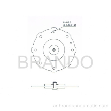 غشاء NBR ل DMF-Z-50S نبض صمام جت